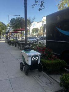 The rare sightings of these sidewalk delivery robots  may become a common occurrence in the future.


