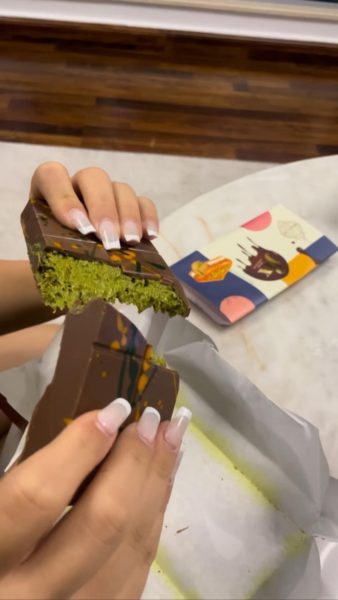 The intersection of “Can't Get Knafeh of it" Fix Chocolate bar.