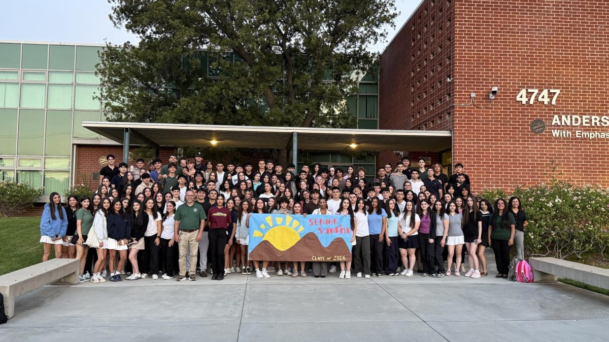 The senior class captured bright and early at Senior Sunrise.