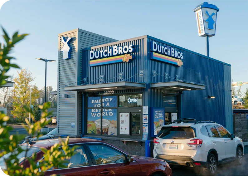  A classic Dutch Bros drive-through.